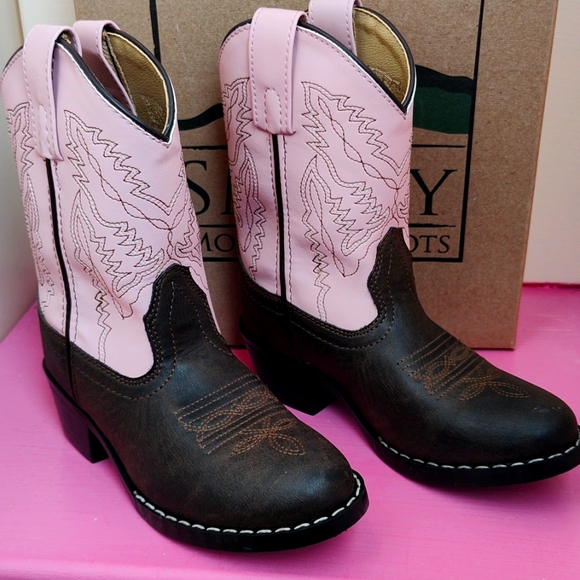 Smoky Mountain Boots Pink Brown size 10.5 toddler - Picture 2 of 8